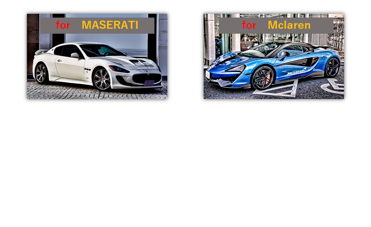 MASERATI Gran Turismo ／ Mclaren Sports series